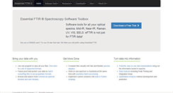 Desktop Screenshot of essentialftir.com